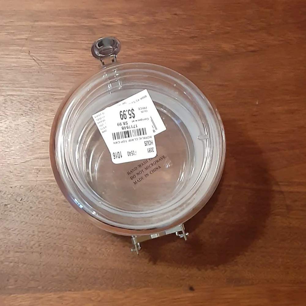 Acrylic Clamp Top Can